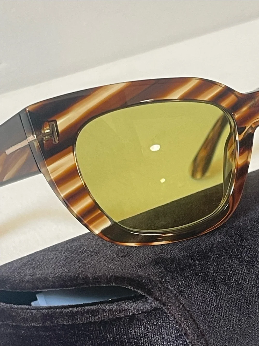 NIB TOM FORD ATHENA TF 1190 53E CAT EYE STRIPED TORTOISESHELL LUXURY SUNGLASSES